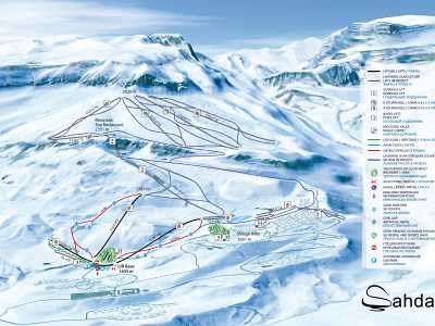 Шахдаг лыжная карта