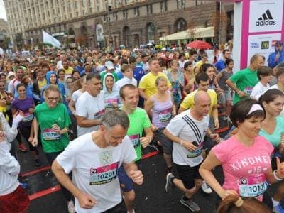 Wizz Air Kyiv City Marathon 2016 - киевский марафон, 9 октября 2016, Майдан Независимости