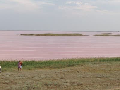 Розовые озера - красиво и полезно. Здесь можно целыми днями сидеть на берегу и наблюдать за удивительными водами, при этом становясь всё здоровее!