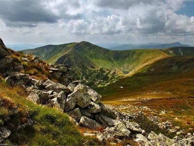 Самая высокая точка Украины - Черногорский горный хребет в Карпатах