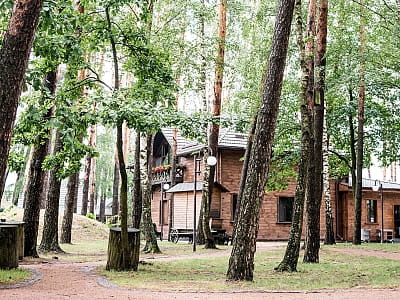 Парк-отель «Чудодеево» — отдых среди соснового леса у озера. Бассейн, баня, чан, ресторан, рыбалка, апитерапия и коттеджи для всей семьи.