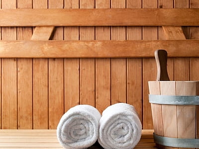 Финская сауна в загородном комплексе Perlyna Resort возле Черкасс