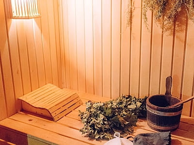 баня на дровах в загородном комплексе Selena Family Resort возле Черкасс