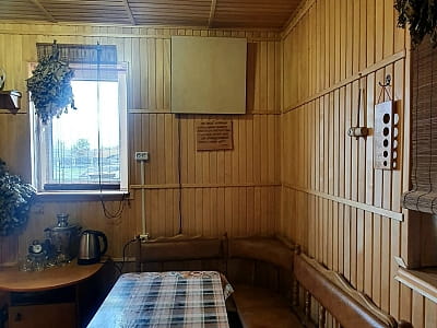 зона отдыха при сауне в загородном комплексе Villa Village в селе Слобода возле Черкасс