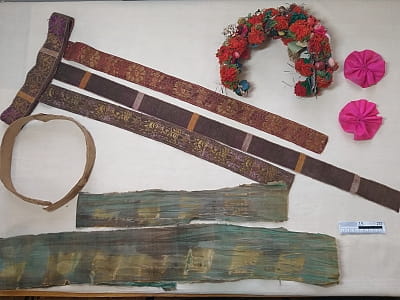 Девичьи венки 19 века из Чигиринщины в Национальном музее декоративного искусства Украины