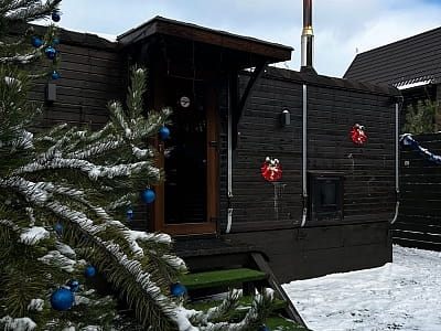 баня в загородном комплексе «Аквамарин» в селе Цибули, недалеко от Полтавы