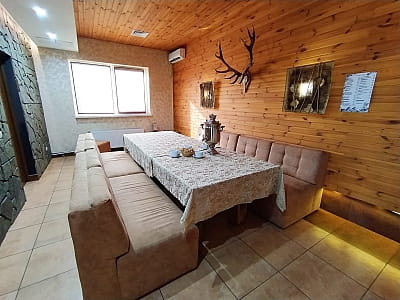 зона отдыха при бане в загородном комплексе Bulanovo в селе Буланово Полтавской области