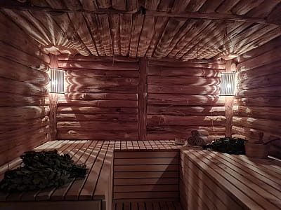 баня на дровах в загородном комплексе Bulanovo в селе Буланово Полтавской области