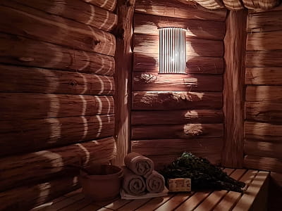 баня на дровах в загородном комплексе Bulanovo в селе Буланово Полтавской области