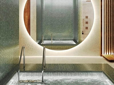 холодная купель в загородном комплексе DOM в Киевской области