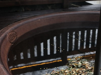 купель в загородном комплексе «Мыс Доброй Надежды» в селе Глоды Полтавской области на берегу реки Ворскла