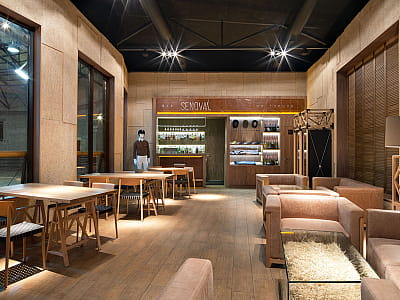 Рестораны и бары в загородном комплексе Verholy Relax Park в селе Сосновая Полтавской области