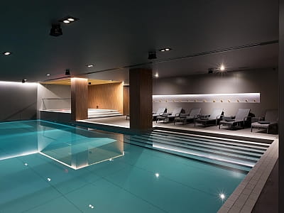 крытый бассейн в SPA в загородном комплексе Verholy Relax Park в селе Сосновая Полтавской области