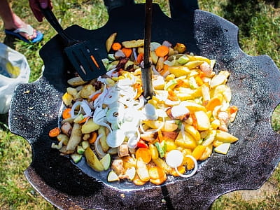 блюда на мангале в загородном комплексе Зеленая усадьба Дилиева в городе Александрия