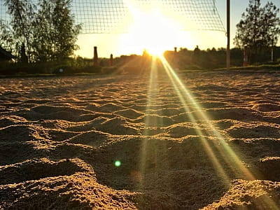 волейбольная площадка в загородном комплексе Зеленая усадьба Дилиева в городе Александрия