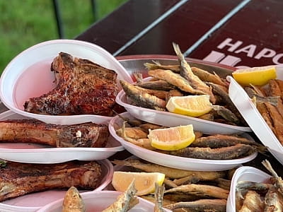 блюда на мангале в загородном комплексе Зеленая усадьба Дилиева в городе Александрия