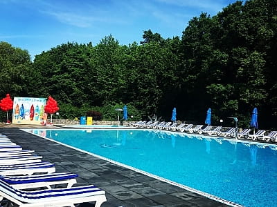 летний открытый бассейн в загородном комплексе «Ягода-Малина» в селе Головчинцы Хмельницкой области