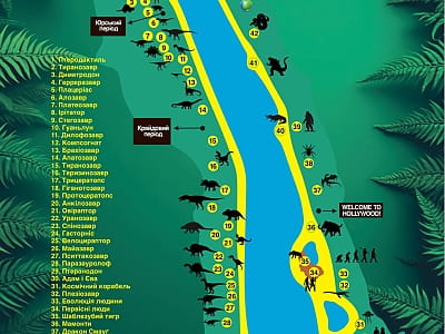 карта парка «DinoSofia»