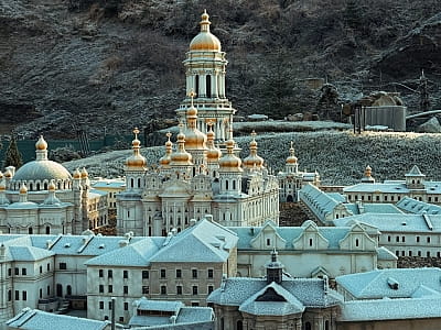 Киево-Печерская лавра в парке-музее «Величественная Украина» в селе Поляница недалеко от Буковеля