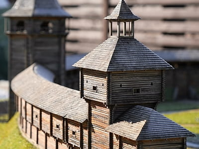 Батуринская крепость в миниатюре в парке-музее «Величественная Украина» в селе Поляница недалеко от Буковеля