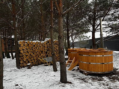 бани (офуро) в коттеджах Equi Lis в Ясногородке, в 30 минутах езды от Киева