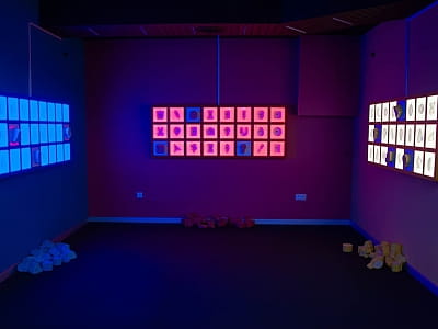 интерактивные пазлы в интерактивном пространстве KOLO PLAYGROUND в Киеве