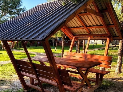 беседки в загородном комплексе «Zanzibar.Rivne» в селе Корчин Ровенской области