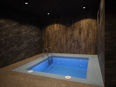 холодная купель в SPA-центре в загородном развлекательно-рекреационном комплексе Boremel Hills в селе Боремель Ровенской области, недалеко от Хринницкого водохранилища.