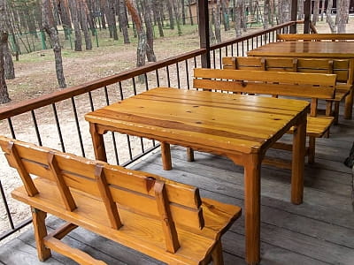 номера с собственной террасой в загородном комплексе ObuhovSKY в поселке Обуховка, примерно в 20 км от Днепра