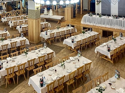 банкетный зал ресторана в загородном комплексе «Панорама» на окраине Кременца