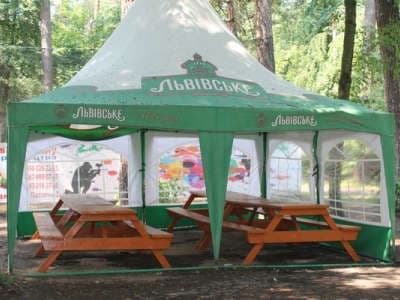 Клуб «Гепард» шатер для обеда