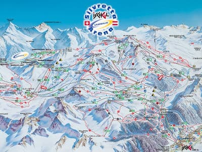 Карта лыжных трасс в Ишгль