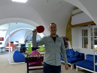 настольный теннис в коворкинге «iHUB Kyiv» 