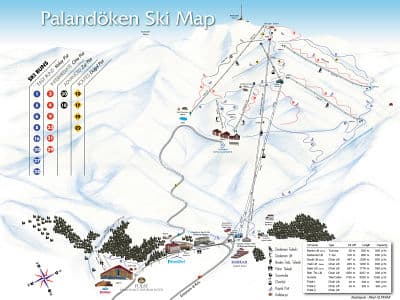 Паландокен ski map