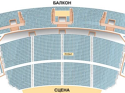 схема зала палац Украина