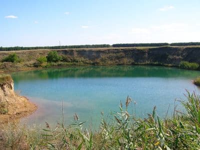 Соленое озеро в селе Антоновка