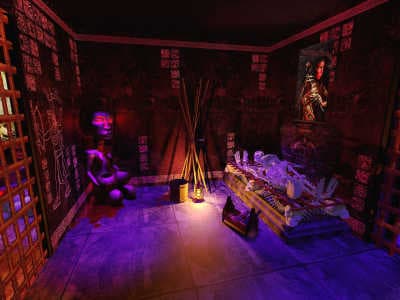 Aztecs (Ацтеки) - квест комната в жанре мистика, фэнтези от квест-провайдера AR Escape Rooms в Киеве недалеко от метро Лыбидская.
