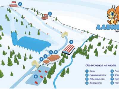 Карта горнолыжного комплекса «Лавина» в городе Днепр. Отзывы посетителей.
