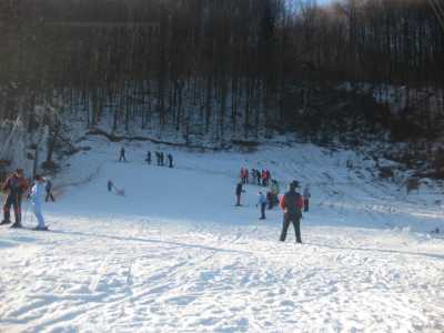 Лыжный трассы в загородному комплексе "Воеводино" в селе Турья Пасека