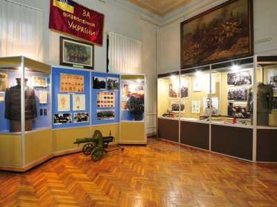 Экспозиция национальной освободительной войны в Национальном военно-историческом музее Украины в Киеве. 