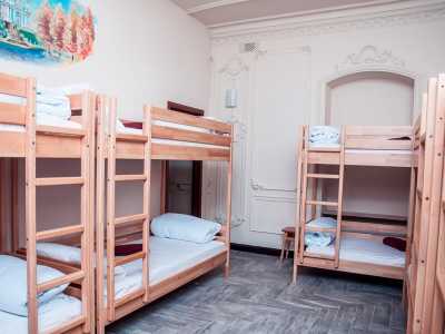 Общая комната на 10 человек в хостеле «Globus Maidan» в центре столицы