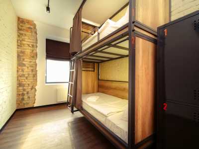 Общие спальные комнаты в хостеле Stalker Hotel & Hostel