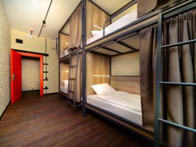 спальные комнаты в хостеле Stalker Hotel & Hostel