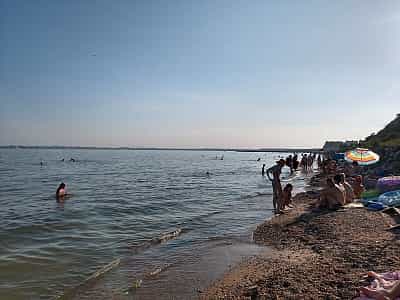 Пляж в селе Крыжановка возле Одессы.