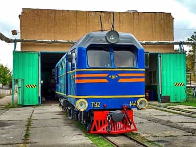 Депо на Запорожской детской железной дороге