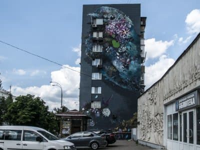 Второе творение Эрнесто Марани в Киеве в рамках проекта посвященного уличному искусству.