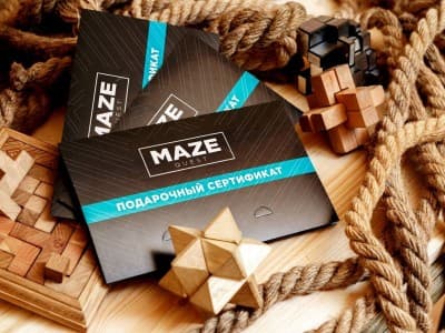 MAZE Quest - сеть квест комнат в Киеве. Квест провайдер игр в жанре выйти из комнаты. Подарочный сертификат.