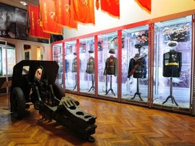 История красной армии в Национальном военно-историческом музее Украины в Киеве. 
